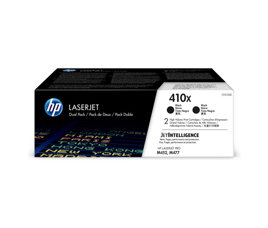 HP 410X 2-pack High Yield Black Original LaserJet Toner Cartridges (CF410XD) (6,500 / 6,500 pages)