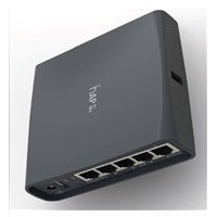 MikroTik hAP ac lite (tower), 650MHz CPU, 64MB RAM, 5xLAN, 2.4+5GHz (802.11b/g/n/ac), vč. L4
