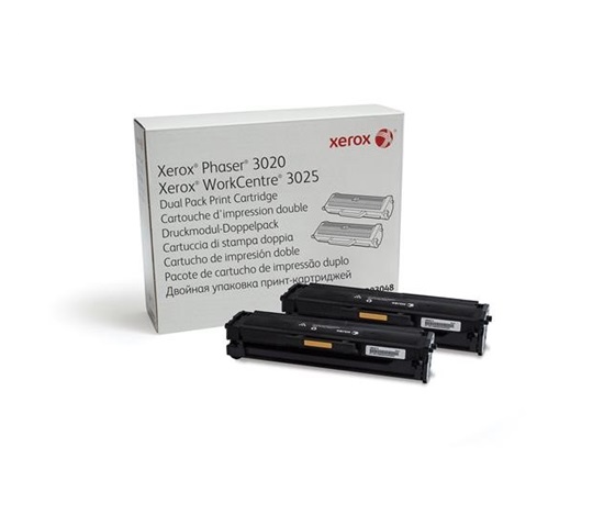 Xerox Toner Black pro Phaser 3020/3025 Dual pack (3000 str) - POŠKOZENÝ OBAL - BAZAR