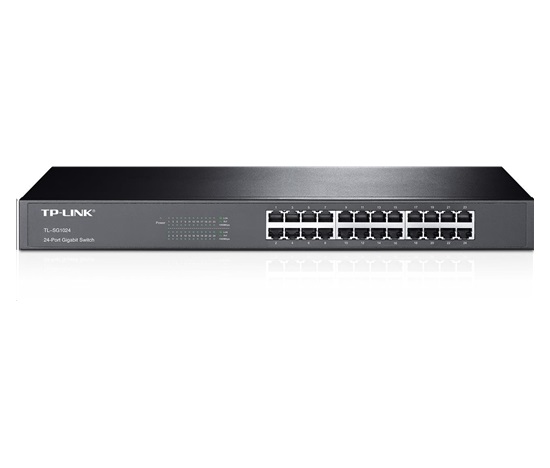 TP-Link switch TL-SG1024 (24xGbE, fanless)