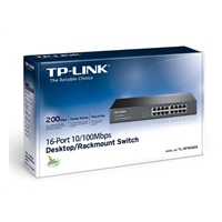TP-Link switch TL-SF1016DS (16x100Mb/s, fanless)