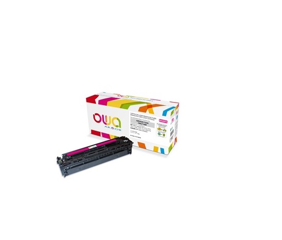 Toner OWA Armor do HP Color Laserjet CP1210, 1215, 1510, 1400 stron, CB543A, czerwona/magenta