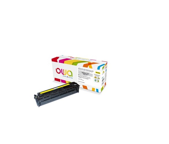 Toner OWA Armor do HP Color Laserjet CP1210, 1215, 1510, 1400 stron, CB542A, żółta/yellow