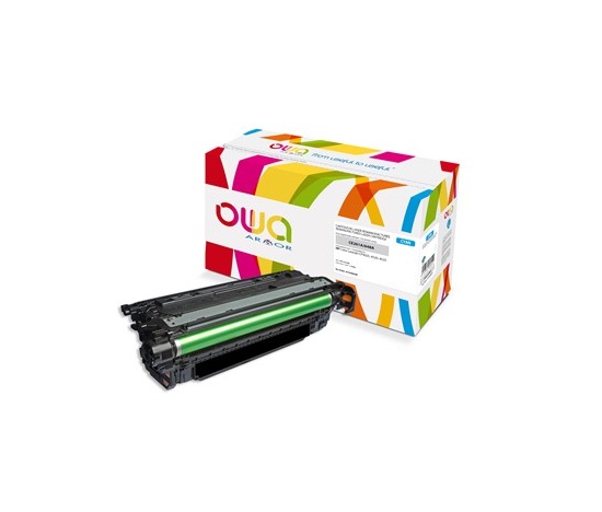 Toner OWA Armor do HP Color Laserjet CP4025/4520/4525, 11000 stron, CE261A, niebieska/cyan