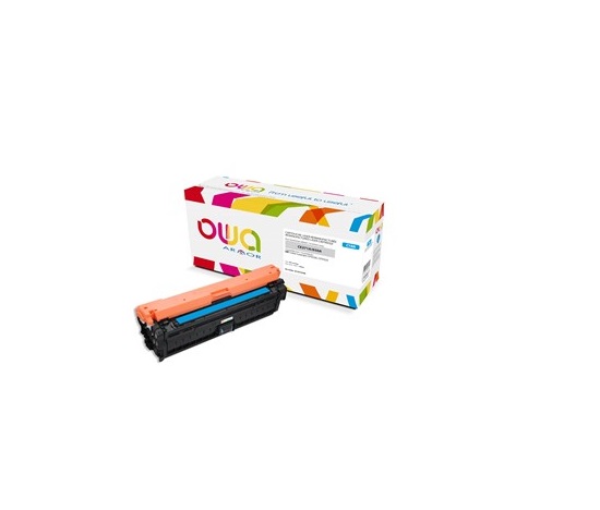 Toner OWA Armor do HP Color Laserjet Ese CP5520, 5525, 15000 stron, CE271A, niebieska/cyan