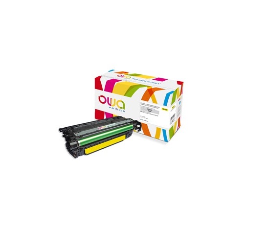 Toner OWA Armor do HP Color Laserjet Ese CM4540, 12500 stron, CF032A, żółta/yellow