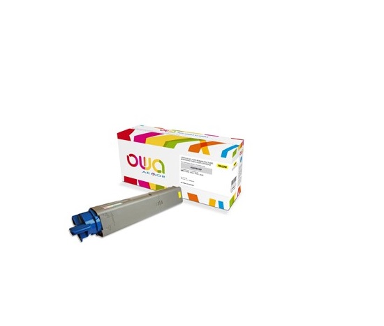 Toner OWA Armor do OKI C3300, C3400, C3450, C3600, 2500 stron, 43459329, żółta/yellow