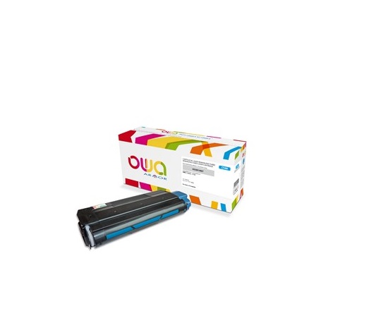 Toner OWA Armor do OKI C5600, C5700, 2000 stron, 43381907, niebieska/cyan