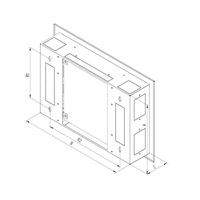 TRITON Hybridní rozvaděč 333x500x110 mm RAL9003 hl. lesklá