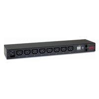 APC Rack PDU, Metered, 1U, 16A, 208/230V, (8) C13, IEC320 C14-C19 2.5m
