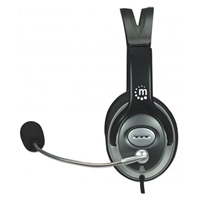 MANHATTAN Sluchátka s mikrofonem Classic Stereo Headset
