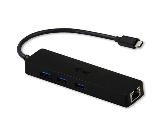 i-tec USB-C 3.1 Slim 3-portový HUB + RJ-45