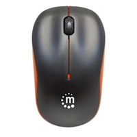 MANHATTAN Myš Success, USB optická, 1000 dpi, černo-oranžová