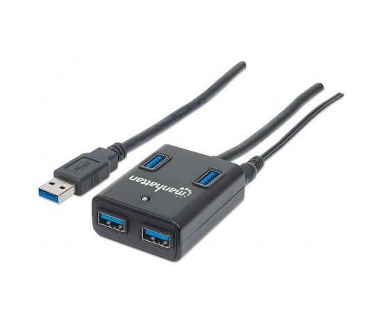 MANHATTAN USB 3.0 Hub, 4 Ports, AC/Bus Power