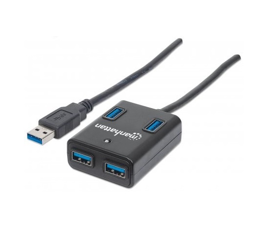 MANHATTAN USB 3.0 Hub, 4 Ports, Bus Power