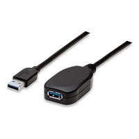 MANHATTAN Kabel USB 3.0 A-A prodlužovací 5m (černý)