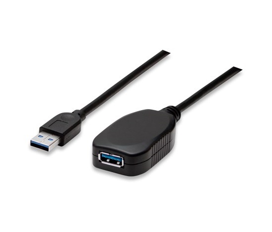 MANHATTAN Kabel USB 3.0 A-A prodlužovací 5m (černý)