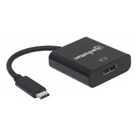 MANHATTAN převodník z USB 3.1 na Display Port (Type-C Male to DisplayPort Female, Black)