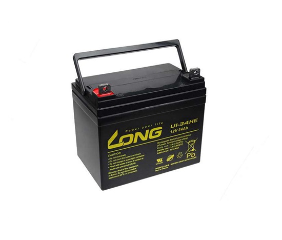 Long 12V 34Ah akumulator kwasowo-ołowiowy DeepCycle AGM F4