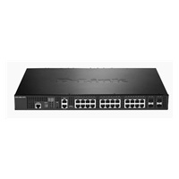 D-Link DXS-3400-24TC 24-port 10Gigabit Stackable Managed Switch, 20x 10GbE RJ45, 4x 10GbE RJ45/SFP+ combo