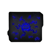 C-TECH herní podložka pod myš ANTHEA CYBER BLUE, 320x270x4mm, obšité okraje