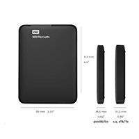 WD Elements Portable 2TB Ext. 2.5" USB3.0, Black