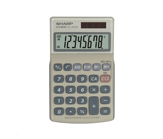 SHARP kalkulačka - EL240SAB - blister