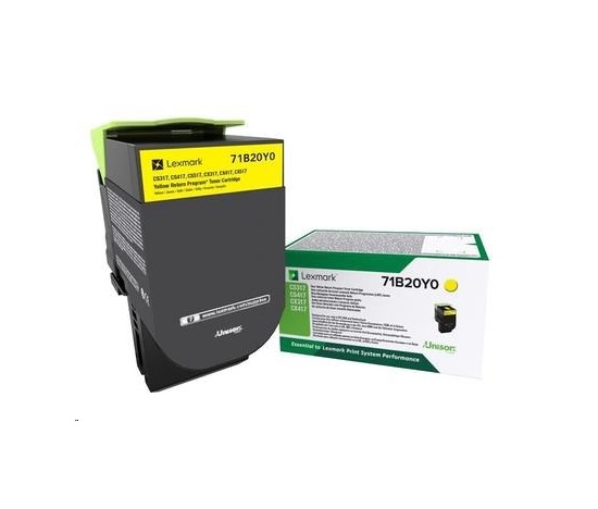 Lexmark toner pro CS/CX317, 417, 517 Yellow z programu Lexmark Return na 2 300 stran