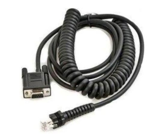 Datalogic kabel RS-232 PWR, 9P, Female, Coiled, 3.6 m, CAB-459