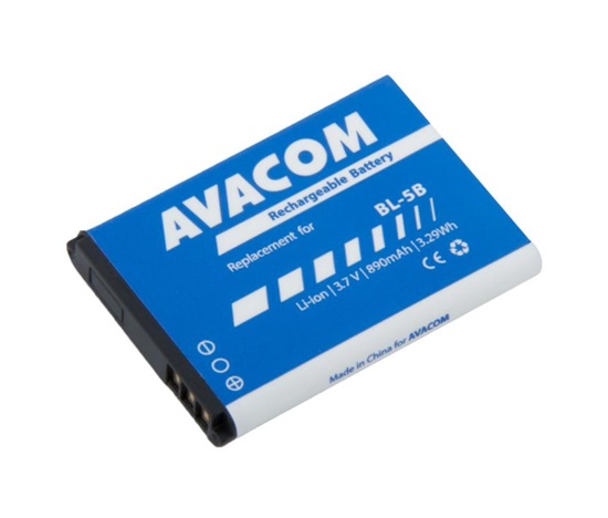 AVACOM bateria do telefonu komórkowego Nokia 3220, 6070, Li-Ion 3,7V 890mAh (zapas BL-5B)