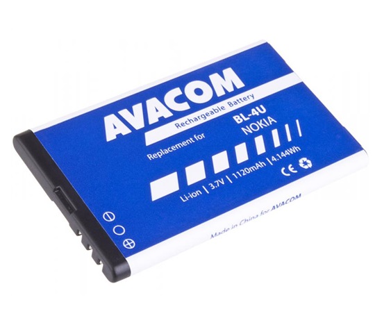 AVACOM bateria do telefonu komórkowego Nokia 5530, CK300, E66, 5530, E75, 5730, Li-Ion 3,7V 1120mAh (zapas BL-4U)