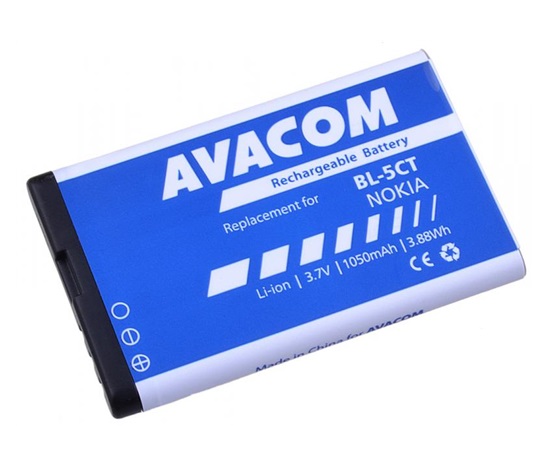 AVACOM bateria do telefonu komórkowego Nokia 6303, 6730, C5, Li-Ion 3,7V 1050mAh (zapas BL-5CT)