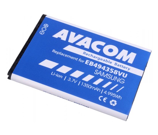 AVACOM bateria do telefonu komórkowego Samsung S5830 Galaxy Ace Li-Ion 3,7V 1350mAh (zapas EB494358VU)