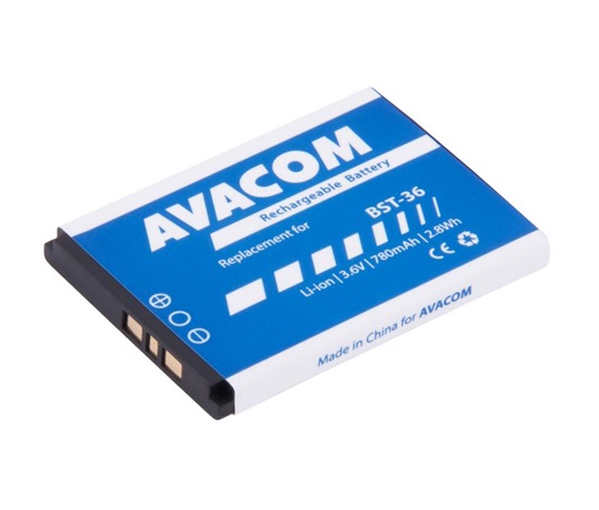 AVACOM bateria do telefonu komórkowego Sony Ericsson J300, W200 Li-Ion 3,7V 780mAh (zapas BST-36)