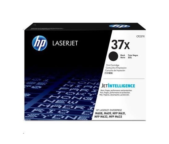 HP 37X High Yield Black Original LaserJet Toner Cartridge (CF237X) (25,000 pages)