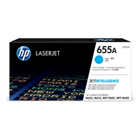 HP 655A Cyan Original LaserJet Toner Cartridge (CF451A) (10,500 pages)