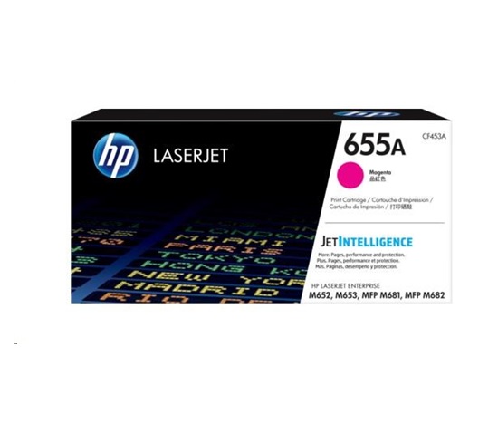 HP 655A Magenta Original LaserJet Toner Cartridge (CF453A) (10,500 pages)