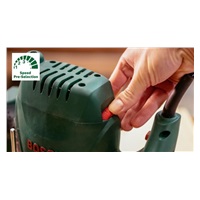 Bosch POF 1200 AE horní frézka, 1200 W, Softgrip, předvolba otáček, aretace vřetena