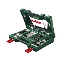 Bosch V-Line - 68dílná sada vrtáků a bitů se zavíracím nožem, teleskop. magnetem a úhlovým šroubovákem
