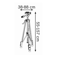 BOSCH BT 150 stavební stativ, výška 55 – 157 cm