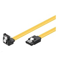 PREMIUMCORD Kabel SATA 3.0 datový 1m lomený 90°, kovové západky