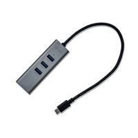 i-tec USB-C Metal 3-portový HUB s Gigabit Ethernet adapterem