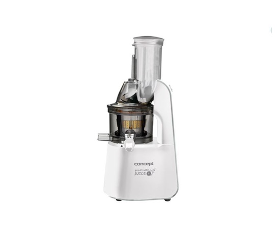 Concept LO7066 šnekový odšťavňovač, 240 W, 57 dB, objem 1000 ml, 60 RPM, zpětný chod, bílá