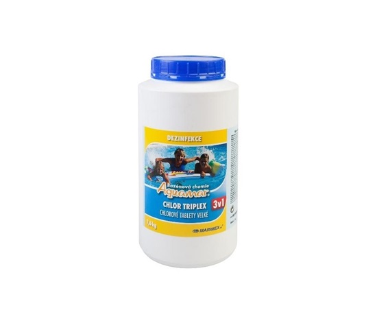 Marimex Chlor Triplex 1,6 kg - bazénová chemie - DEZINFEKCE