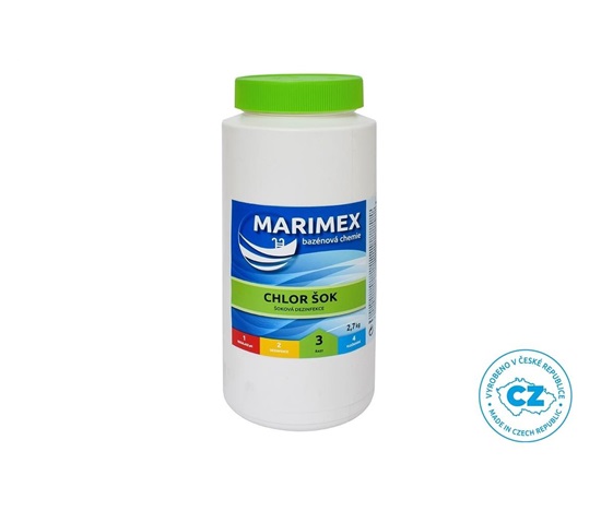 Marimex Chlor Šok 2,7 kg - bazénová chemie - ŘASY