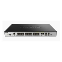 D-Link DGS-3630-28SC/SI xStack SFP L3 Stackable Managed Gigabit Switch, 20x SFP, 4x gigabit RJ45/SFP, 4x 10GE SFP+