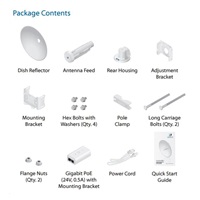 UBNT airMAX PowerBeam5 AC 2x25dBi Gen2, 5-PACK [400mm, Client/AP, 5GHz, airMAX ac, 10/100/1000 Ethernet]