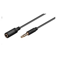 PREMIUMCORD Kabel audio 3,5mm Jack - Jack przedłużający 10m (M/F, stereo)