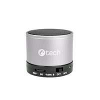 C-TECH repro SPK-04S, bluetooth, stříbrné