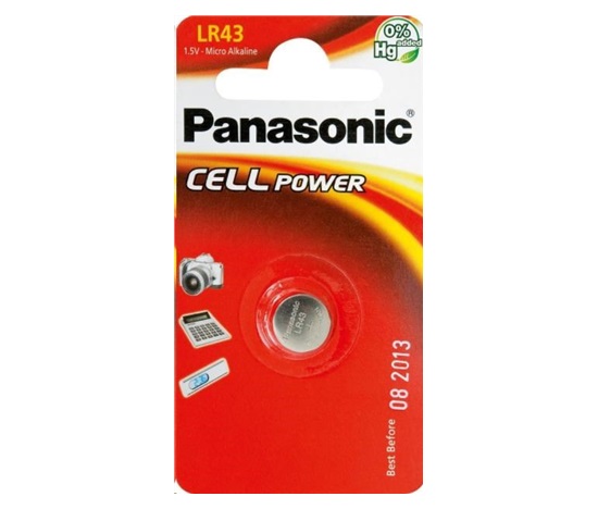 PANASONIC Mikro baterie - alkalické  LR-43EL/1B  1,5V 1ks